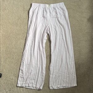 American Eagle AE striped lounge pajama pants NWT large cotton blend